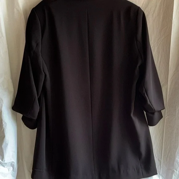 H&M Black Blazer with Relaxed Open Front Design - Picture 7 of 10